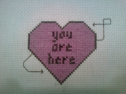 love cross stitch photo