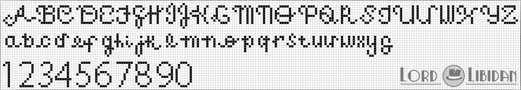 counted cross stitch alphabet patterns