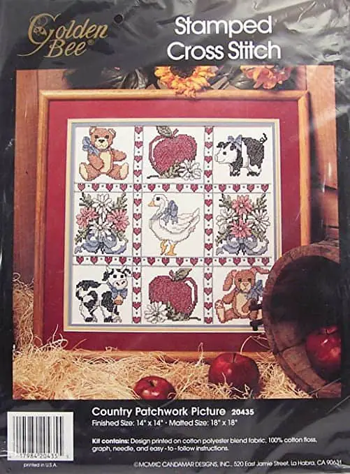 vintage stamped cross stitch kits