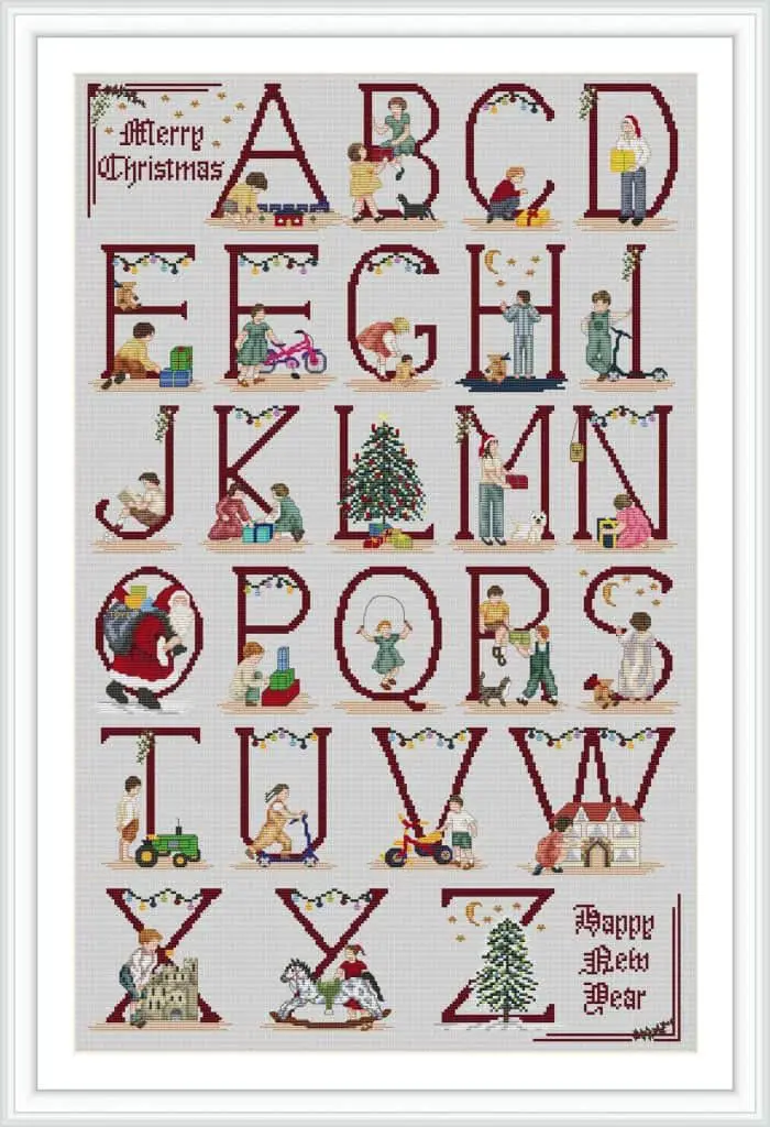 counted cross stitch alphabet patterns