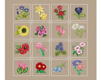 small flower cross stitch pattern